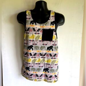 On the Byas Multicolor Patterned Tank Top Men’s Small